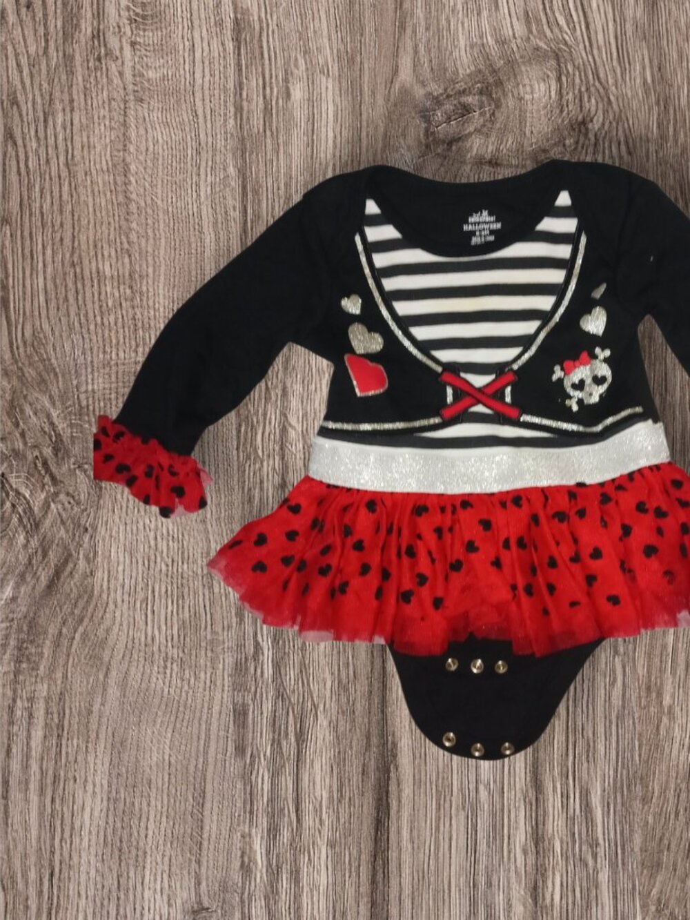 Way to celebrate Pirate Tutu Dress Girls Size 2T Halloween Costume Dress